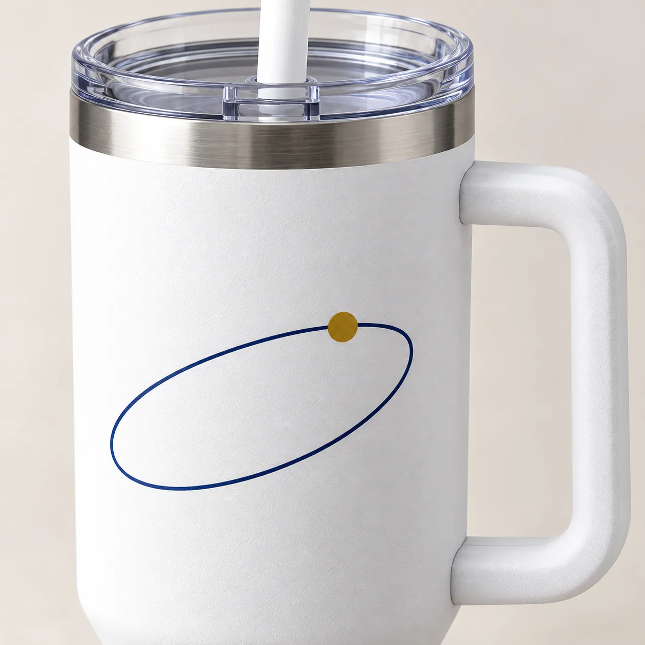 Weekend Loop 40 oz Handle Tumbler — detail design mockup