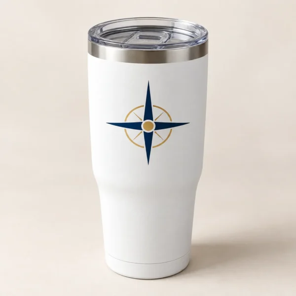 Compass Point 20 oz Tumbler — main design mockup