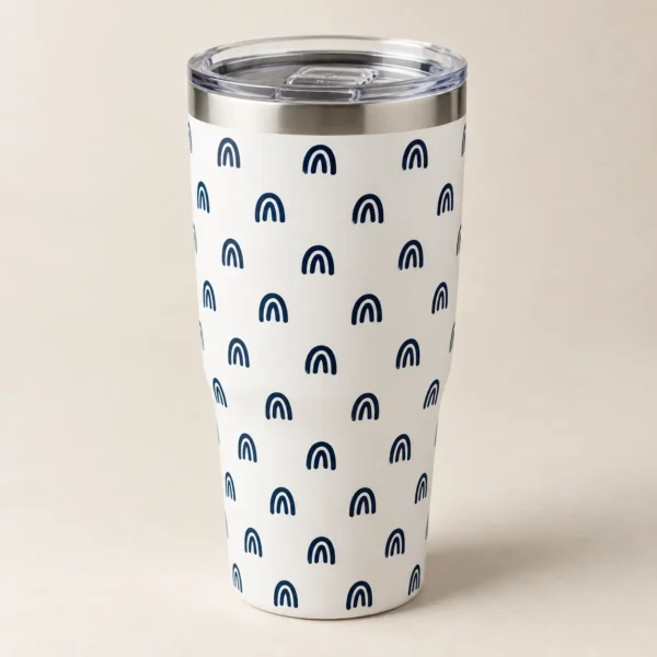 Quiet Commute 20 oz Tumbler — main design mockup