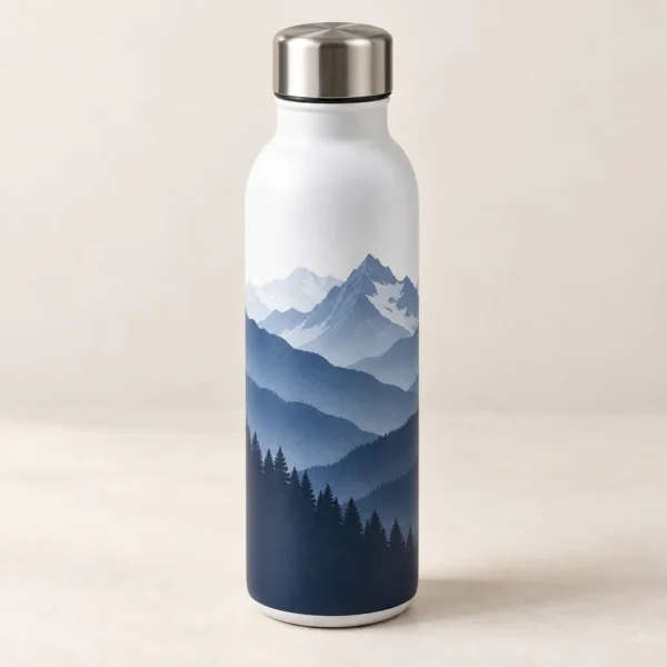 Ridgeline Insulated Water Bottle — main design mockup
