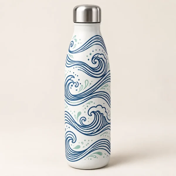 Long Way Home Insulated Water Bottle — main design mockup