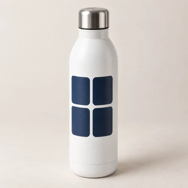 Lane Window Insulated Water Bottle — main design mockup